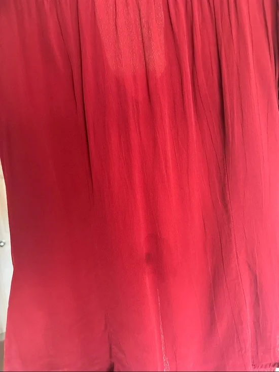 Tie-Neck Burgundy Blouse for Women - Picture 7 of 7